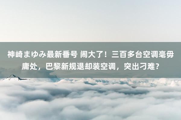 神崎まゆみ最新番号 闹大了！三百多台空调毫毋庸处，巴黎新规退却装空调，突出刁难？