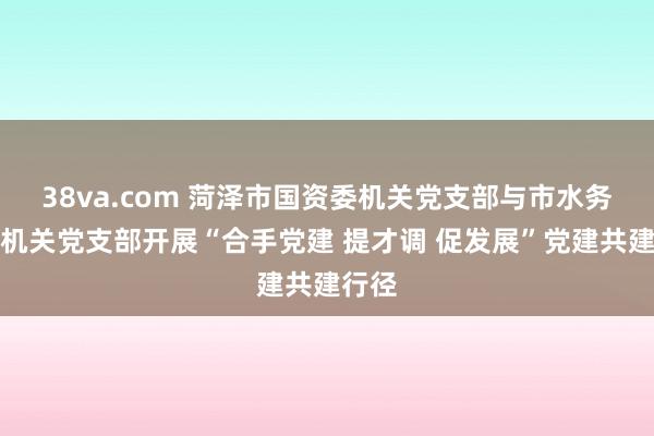 38va.com 菏泽市国资委机关党支部与市水务集团机关党支部开展“合手党建 提才调 促发展”党建共建行径